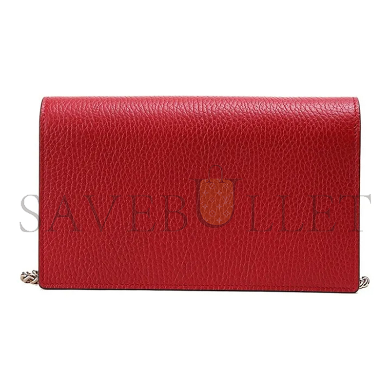 G*u*i dollar calfskin interlocking g chain wallet 510314 (20*13*6cm)